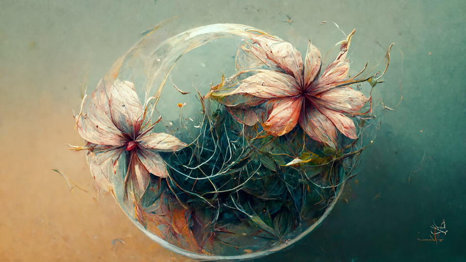 Pail circle of Fractial Flowers