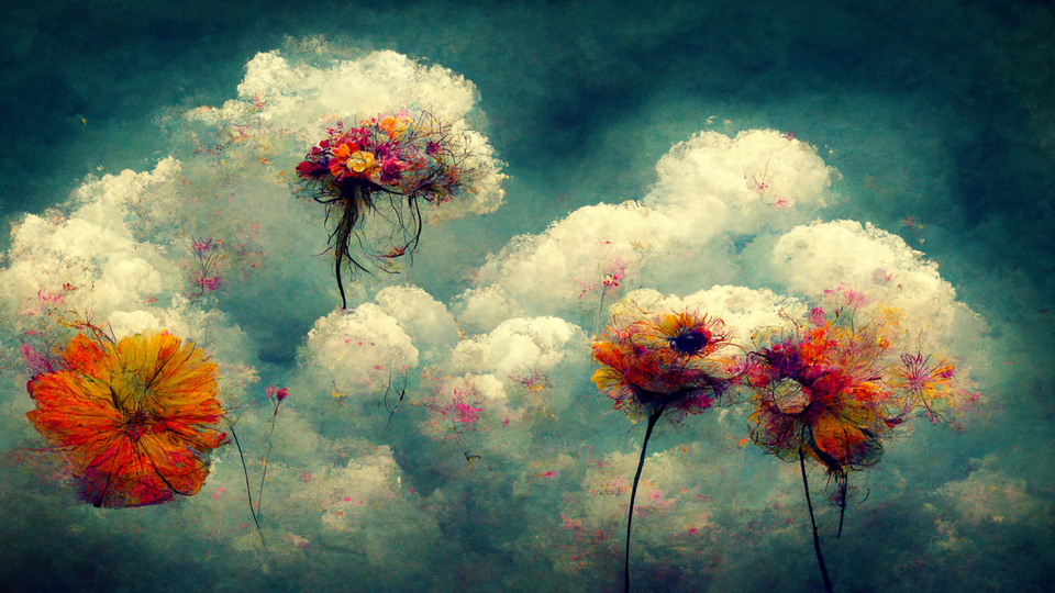 Flowers in the sky