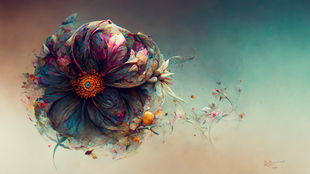 Fractial Flowers with wisps