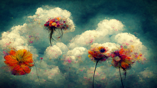 Flowers in the sky