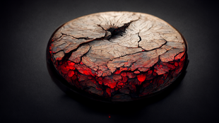 Cracked rocks