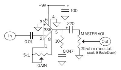 The $5 Cracker Box Amplifier circiut2