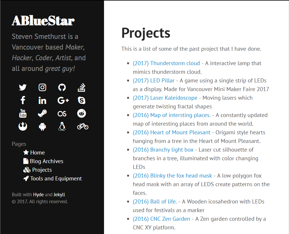 2018 abluestar.com screenshot
