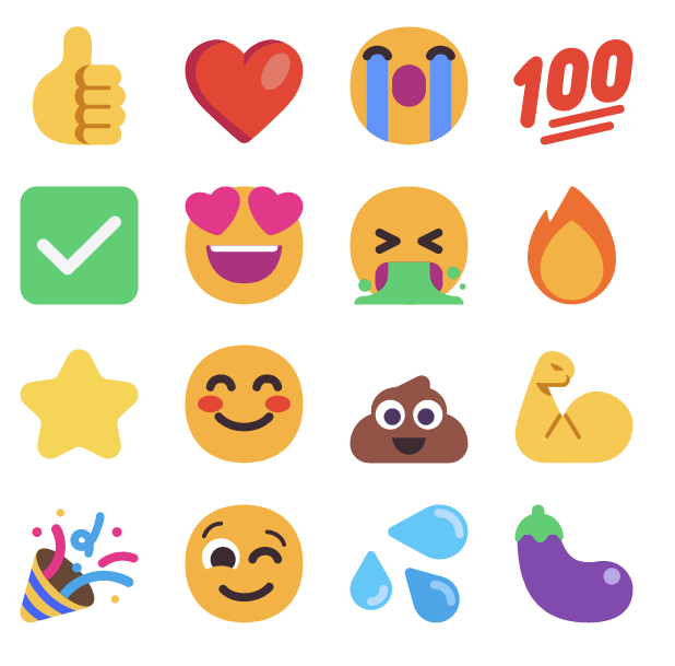 Top 16 Emoji