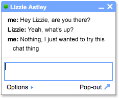 GTalk pop up
