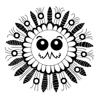 Flower skull PCB