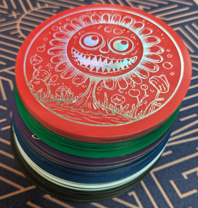 Stack of skull game disks