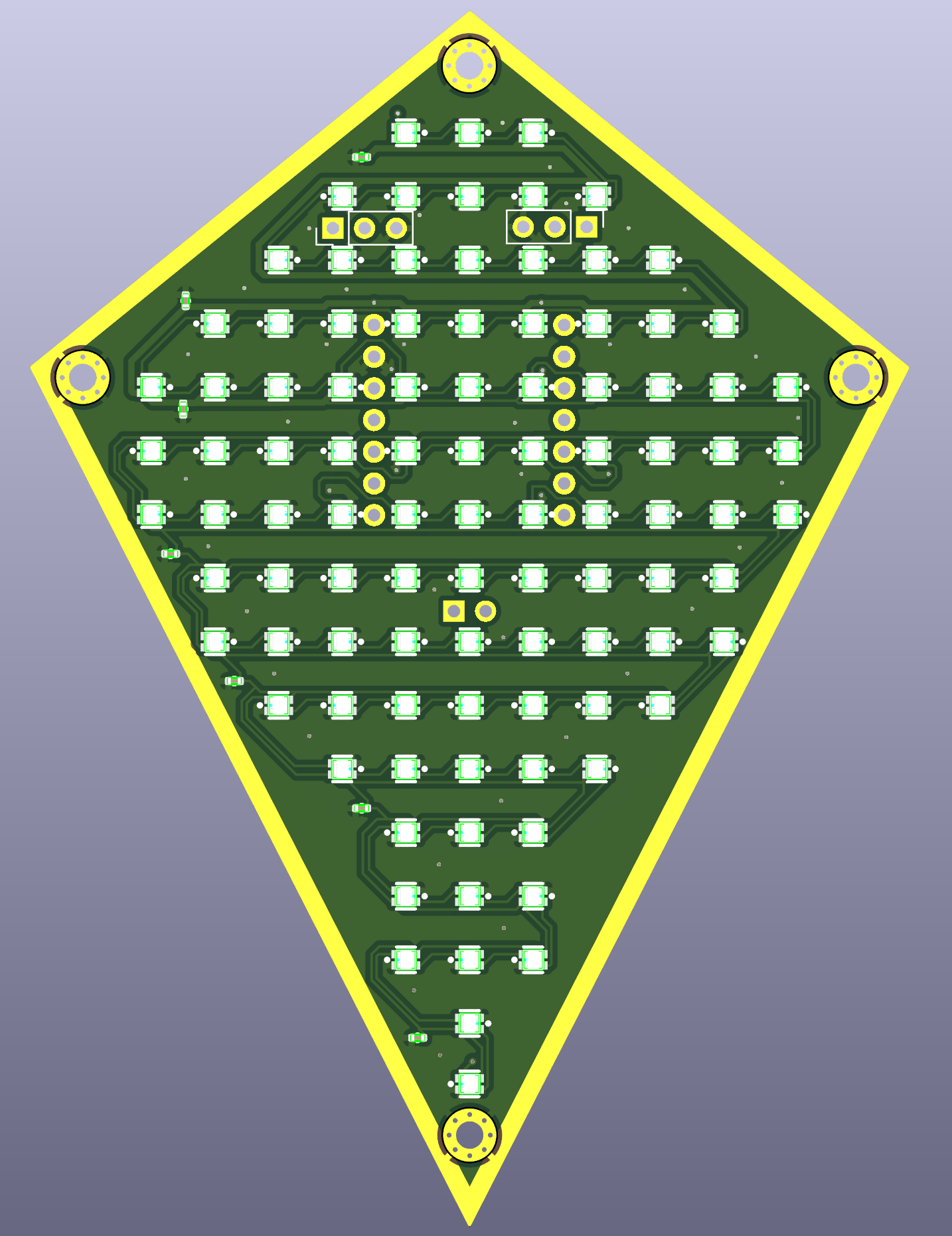 Tetragonal Trapezohedron PCB, front