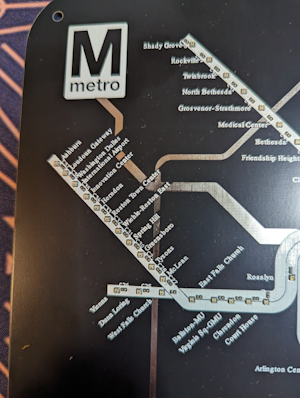 washington metro pcb font