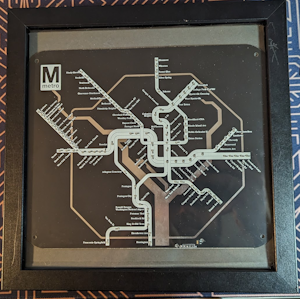 washington metro pcb in-ikea-frame